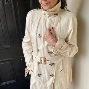 Banana Republic cream trench belted coat/jacket.